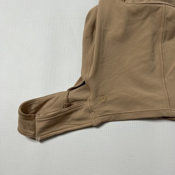 Lululemon Get Centred Crop Tank Nulu- Beech Wood Size 12 Read Description No Tie - Picture 8 of 11